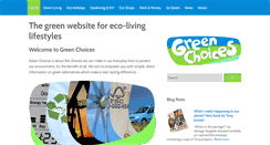 Desktop Screenshot of greenchoices.org