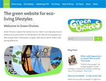 Tablet Screenshot of greenchoices.org